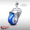 Service Caster 3.5 Inch SS Blue Polyurethane Wheel Swivel 12mm Threaded Stem Caster SCC SCC-SSTS20S3514-PPUB-BLUE-M1215 - alternate 3